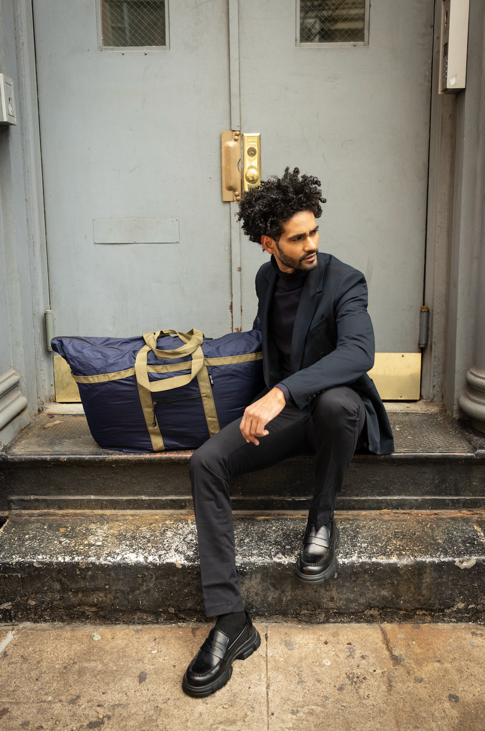 The Weekender Tote 65L - Navy-4